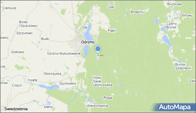 mapa Leśniczówka Górzno, Leśniczówka Górzno na mapie Targeo